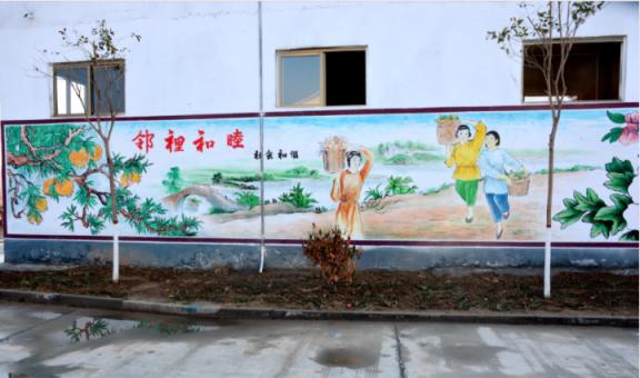 宿松乡镇文化墙 乡风文明焕发新活力
